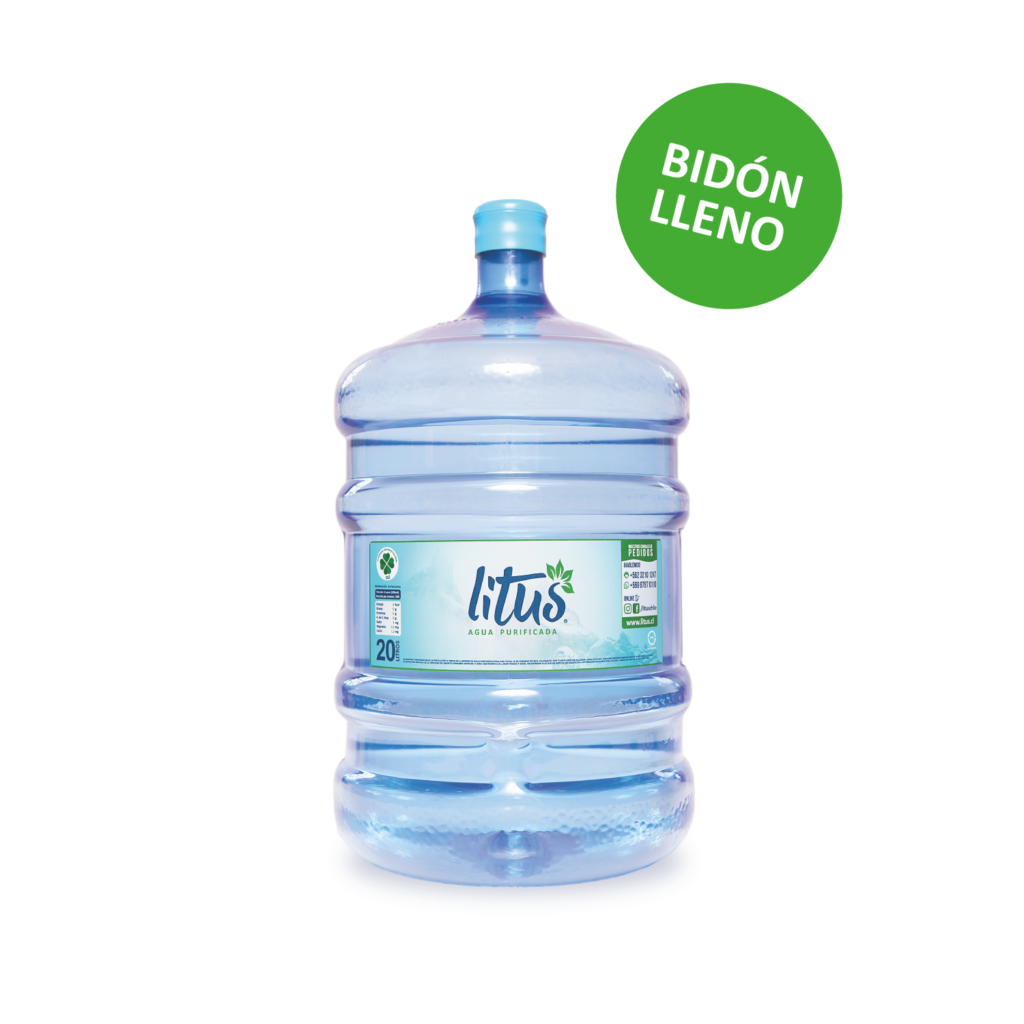 Bidón lleno 20 litros - Litus Agua Purificada